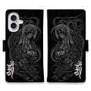 【彫姫】【手帳型】【Stick Case】騎龍観音　和彫りデザイン