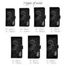 【彫姫】【手帳型】【Stick Case】騎龍観音　和彫りデザイン