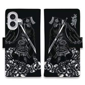 【彫姫】【手帳型】【Stick Case】秦の始皇帝　和彫りデザイン