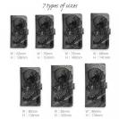 【彫姫】【手帳型】【Stick Case】風神雷神　和彫りデザイン