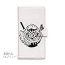 【彫姫】【手帳型】弁慶達磨（ホワイト）