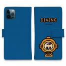 【手帳型】【ワカボンド】WAKAMAKAシリーズ ダイバータン