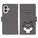 【手帳型】【ワカボンド】WAKAMAKAシリーズ 柴犬のシバクロ