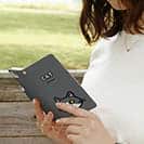 【手帳型】【ワカボンド】WAKAMAKAシリーズ 猫のハチワレニャ