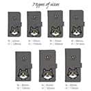 【手帳型】【ワカボンド】WAKAMAKAシリーズ 猫のハチワレニャ