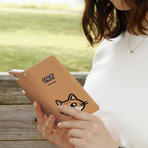 【手帳型】【ワカボンド】WAKAMAKAシリーズ 猫のチャトラニャ