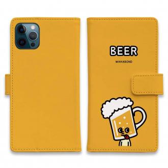【手帳型】【ワカボンド】WAKAMAKAシリーズ ビールのビアビルン