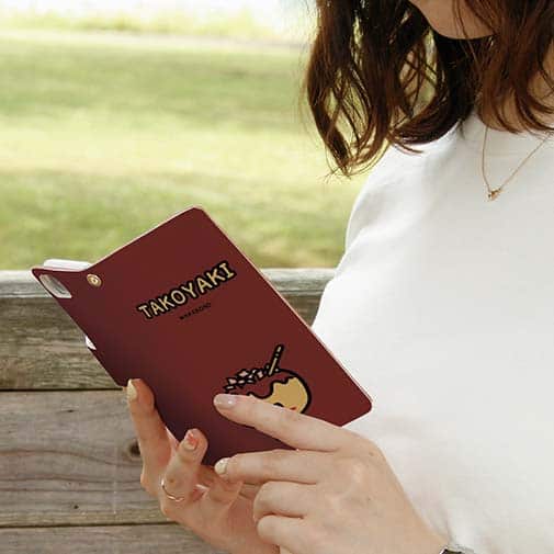 【手帳型】【ワカボンド】WAKAMAKAシリーズ タコヤキタン