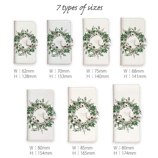 【手帳型】ホワイトリース