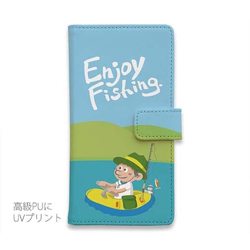 【手帳型】【釣りざんまい】仮想ボートアングラー