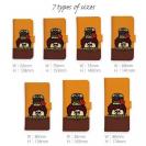 【手帳型】【ワカボンド】WAKAMAKAシリーズ アフロくんとハンバーガーペロリ