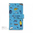 【手帳型】【釣りざんまい】釣りに行く道具_ブルー
