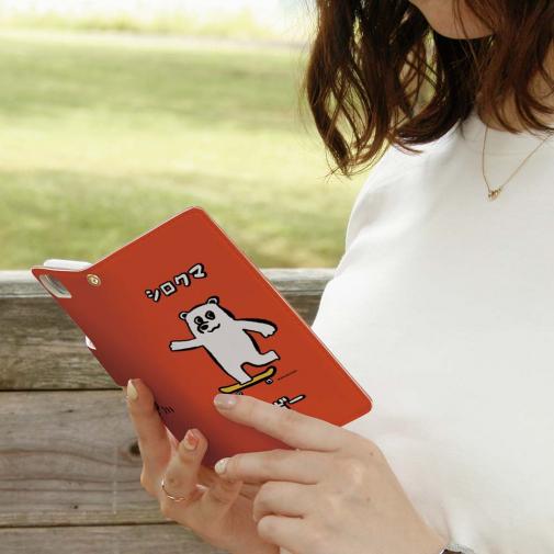 【手帳型】【ワカボンド】WAKAMAKAシリーズ シロクマスケボー