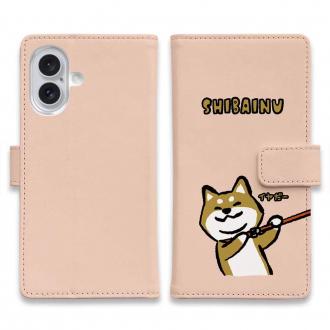 【手帳型】柴犬のイヤだー_赤柴(wakat)