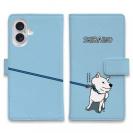 【手帳型】イヤイヤ柴犬【白柴】(wakat)