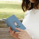 【手帳型】【ワカボンド】WAKAMAKAシリーズ 柴犬スケボー_白柴