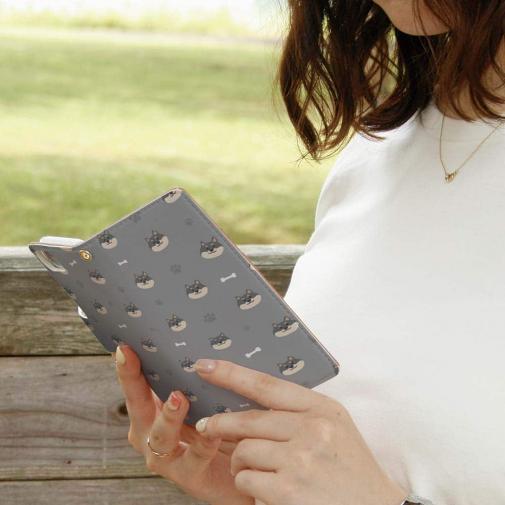 【手帳型】柴犬いっぱい_黒柴(wakat)