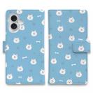 【手帳型】柴犬いっぱい_白柴(wakat)