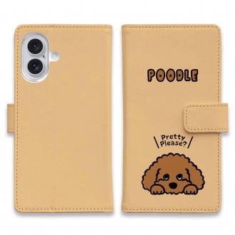 【手帳型】プードルのおねだり顔(wakat)