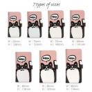 【手帳型】ワーイなネコ_ハチワレ猫(wakat)