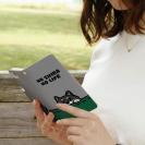 【手帳型】何か気になる柴犬_黒柴(wakat)