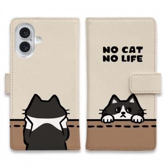 【手帳型】何か気になるハチワレ猫(wakat)