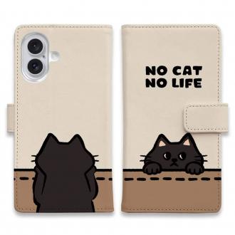 【手帳型】何か気になる黒猫(wakat)