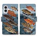 【手帳型】【FISH MAN】ハードロックフィッシュゲーム ブルー