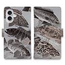 【手帳型】【FISH MAN】ハードロックフィッシュゲーム グレー