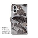 【手帳型】【FISH MAN】ハードロックフィッシュゲーム グレー