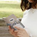 【手帳型】サカナもってワーイなネコ_サバ白猫(wakat)