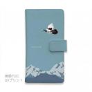 【手帳型】【FISH MAN】山シリーズ「雷鳥／冬のオス　雪山飛翔」