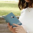 【手帳型】【FISH MAN】山シリーズ「雷鳥／冬のオス　雪山飛翔」