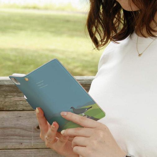 【手帳型】【FISH MAN】山シリーズ「雷鳥／夏のオス・たそがれ」