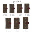 【手帳型】リバティの大花柄風 アンジェリカ・ガーラ