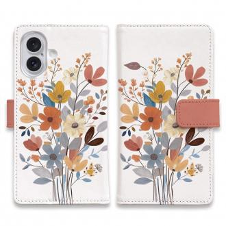 【手帳型】北欧パステルカラーの花