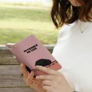 【手帳型】何か気になるプードル_ブラック(wakat)