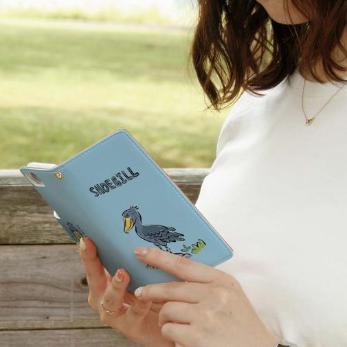 【手帳型】ハシビロコウ_ライトブルー(wakat)