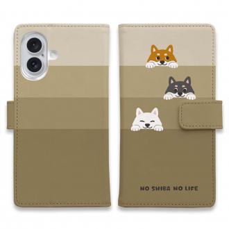 【手帳型】柴犬たちのひょっこり顔出し(wakat)