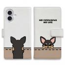 【手帳型】何か気になるチワワ_ブラックタン(wakat)