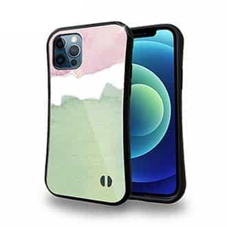 【S-LINE】水彩ピンク&グリーン