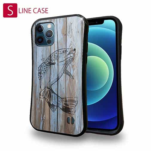 【S-LINE】木に書かれたトラウトのイラスト