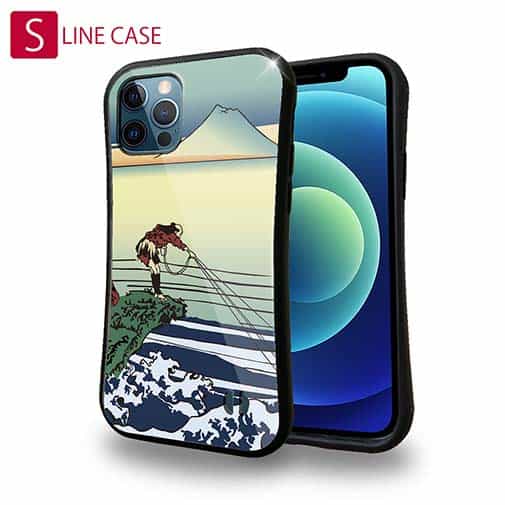 【S-LINE】葛飾北斎　富嶽三十六景 甲州石班澤のイラスト