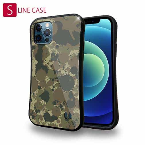 【S-LINE】墨跡　迷彩大柄　アーミーカラー