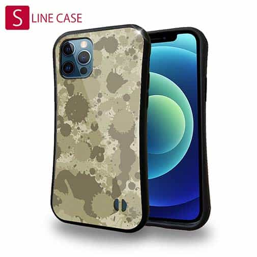 【S-LINE】墨跡　迷彩大柄　ベージュカラー