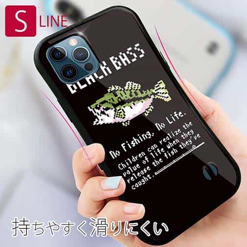 【S-LINE】【釣りざんまい】ドット絵のブラックバス　ブラック