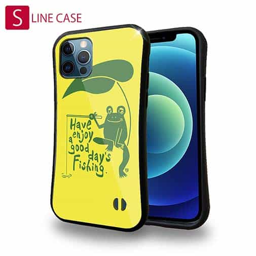 【S-LINE】【釣りざんまい】カエルが釣りをするでケロ_カラフルイエロー