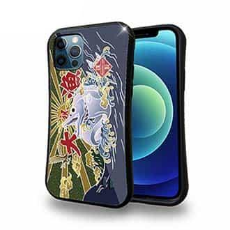 【S-LINE】赤ワイン　大漁旗スマホケース　タチウオ