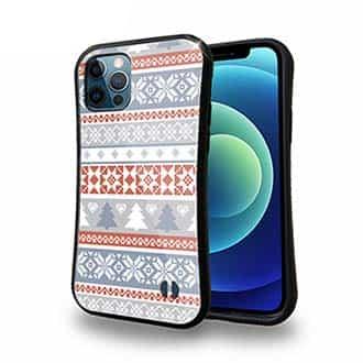 【S-LINE】ノルディック柄 ブルー&レッド2