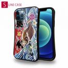 【S-LINE】赤ワイン　大漁旗スマホケース　ヒラメ